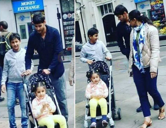 Mahesh with His Family in London