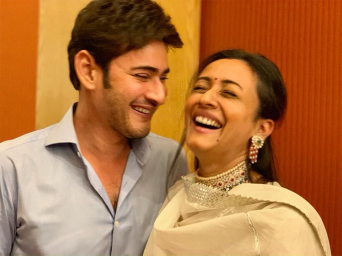 Mahesh with Namratha 