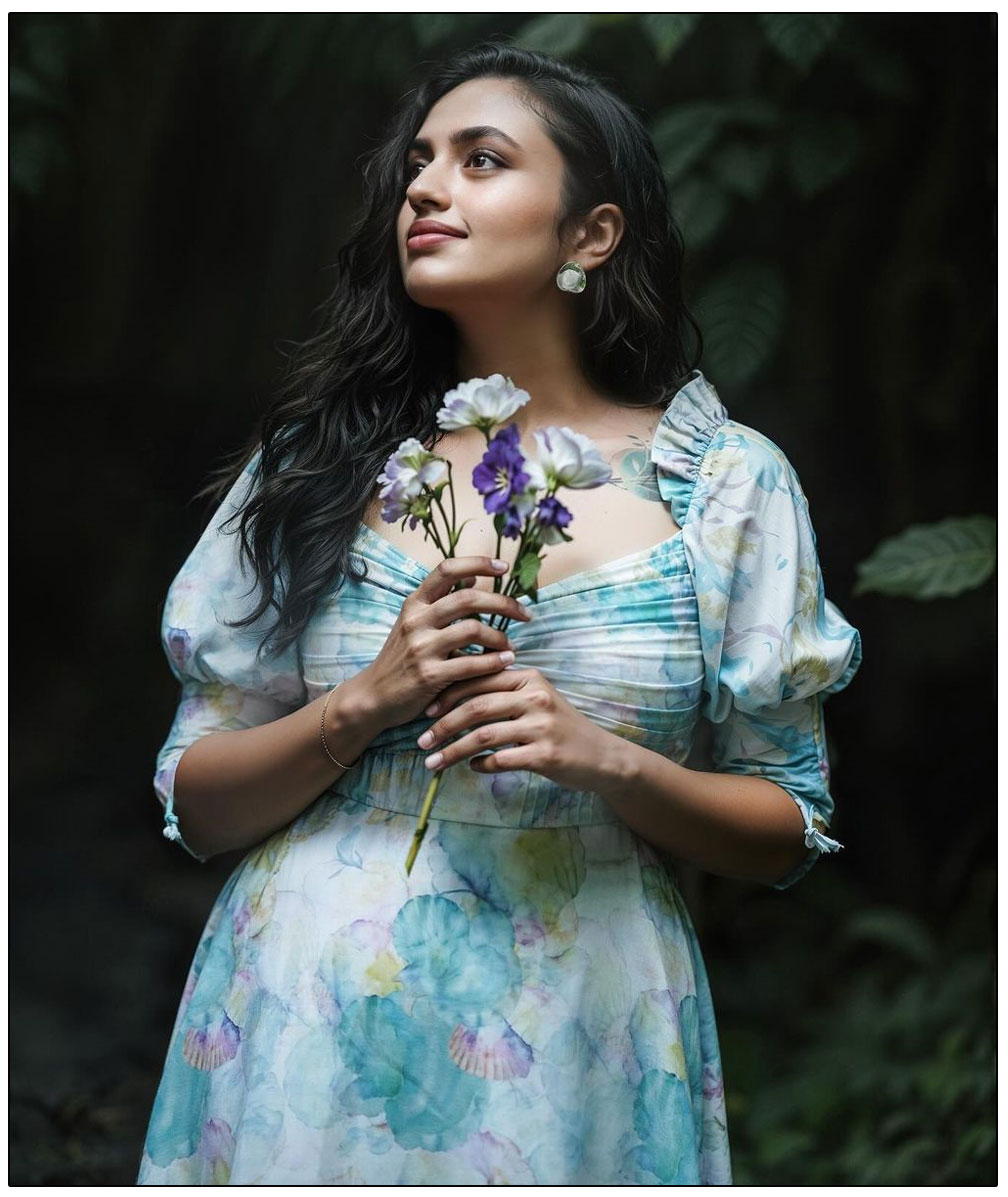 Malvika Nair Clad in a stunning floral dress