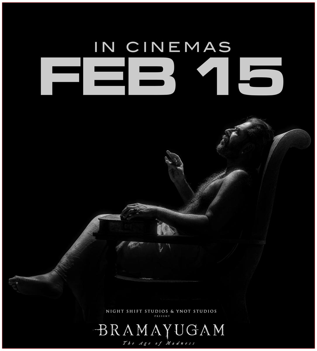 Mammootty Bramayugam Releasing On 15 February Only In Malayalam