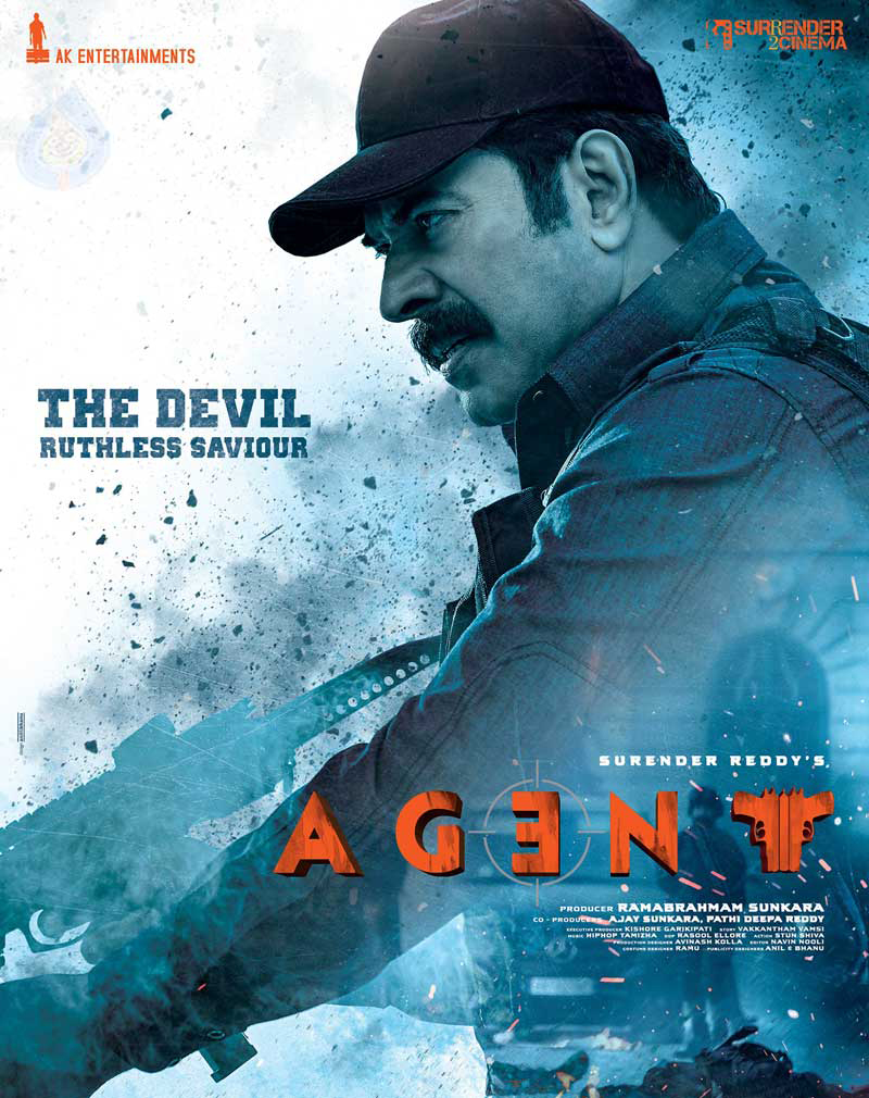 mammootty's menacing look in Agent