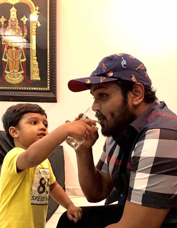 Manchu Manoj With Jr NTR Son Abhay Ram