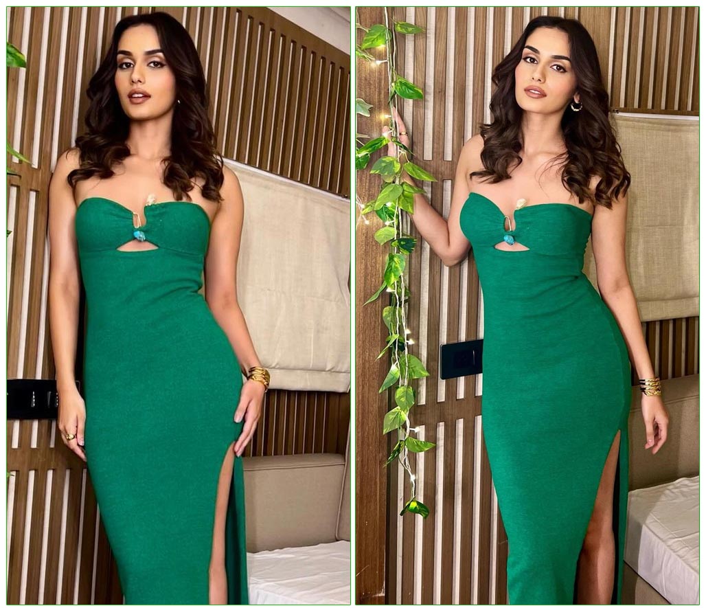  Manushi Chhillar Captivates In Green