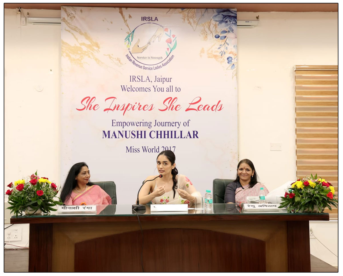 Manushi Chhillar Inspires IRS Women with Empowering Message