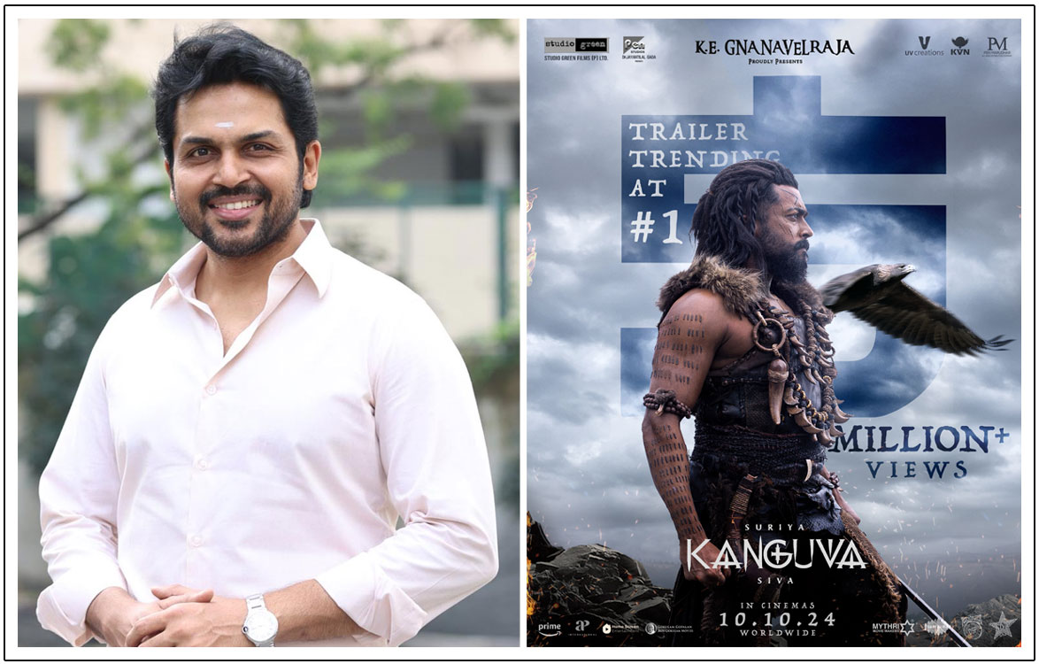 Many People speculating that it is Karthi making a cameo appearance In Kanguva