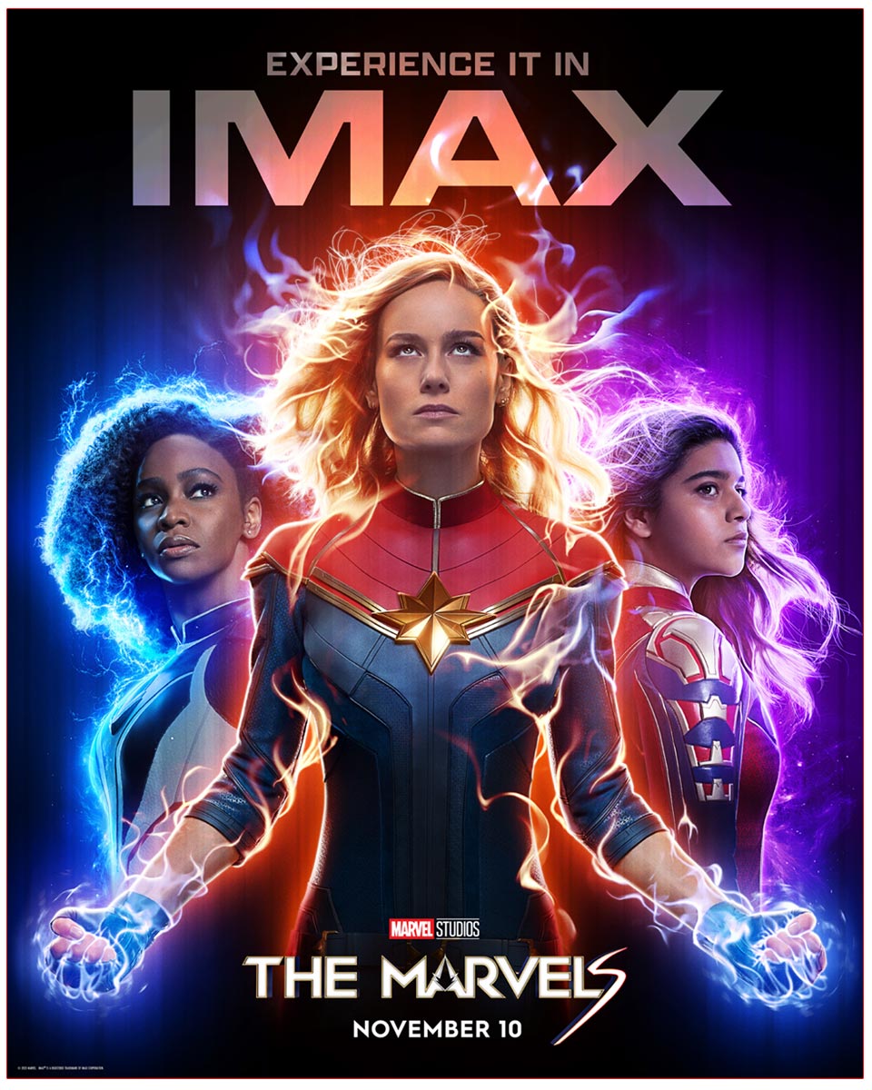 Marvel Studios has unveiled IMAX Poster  Of The Marvels