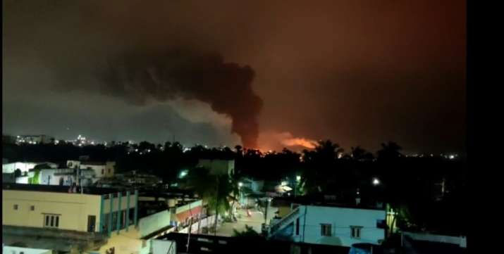 Massive Fire Breaks out in Vizag again