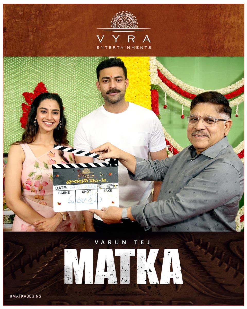 Matka shoot is slated to kick off in Hyderabad