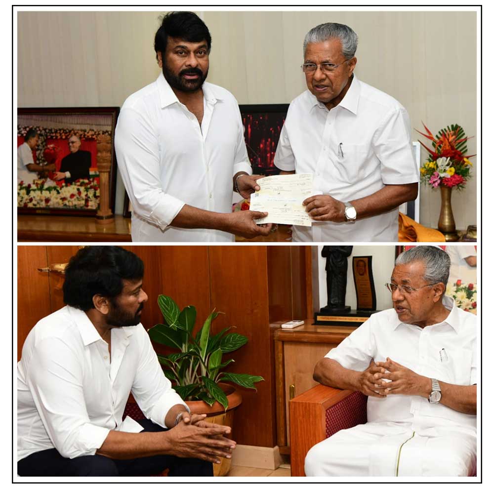 Mega Star Chiranjeevi meets Kerala CM Pinarayi Vijayan