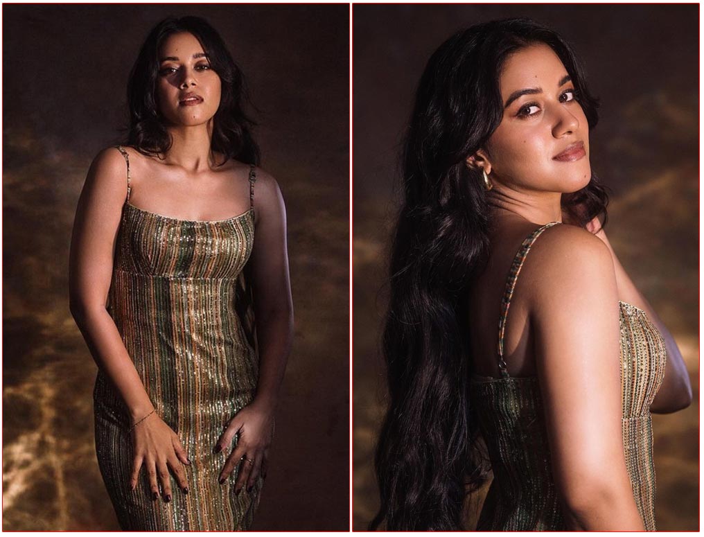 Mirnalini Ravi Turns Gorgeous In Golden Attire