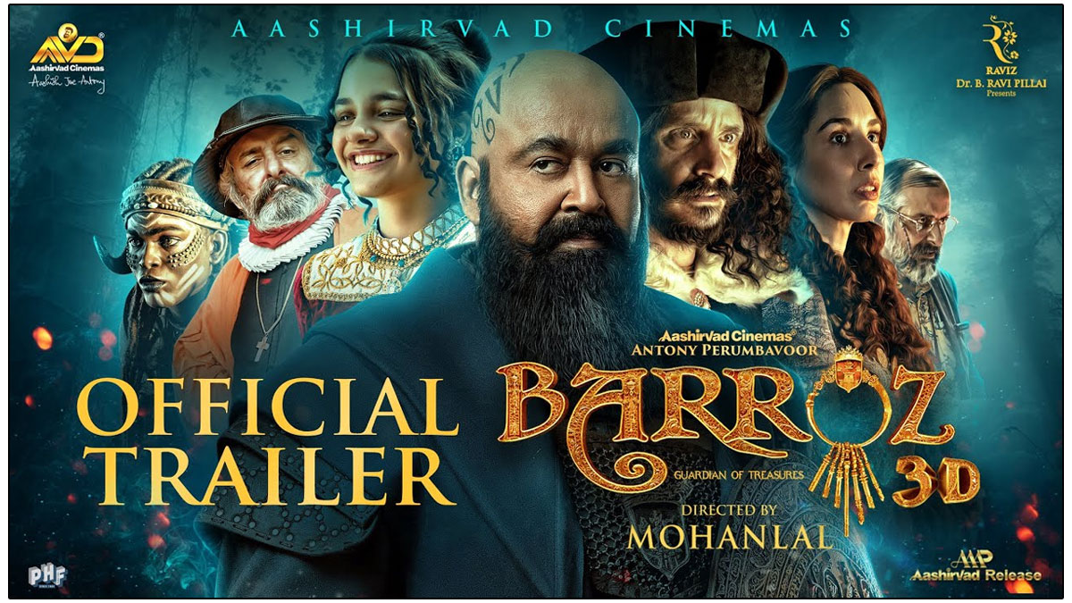  Mohanlal Barroz 3D Guardian Of Treasure Set for Christmas Release