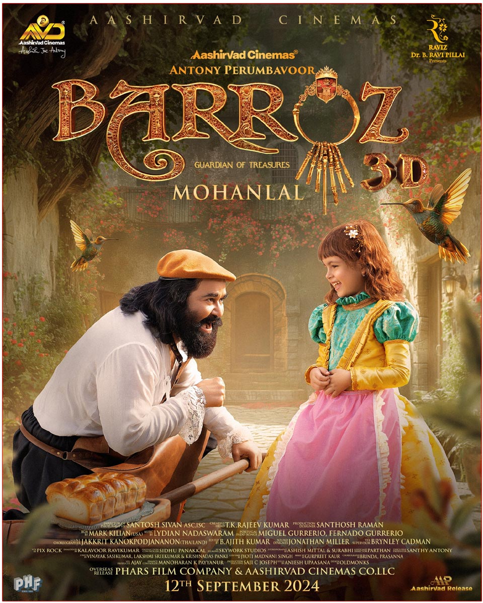 Mohanlal Barroz Releasing For Onam on September 12