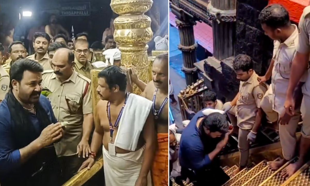 Mohanlal Performed Pooja At Sabarimala