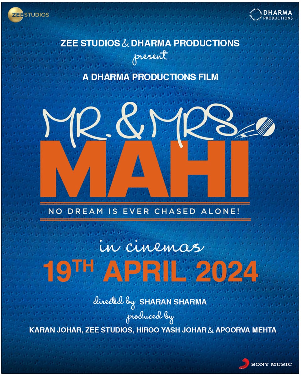 Mr And Mrs Mahi In Cinemas On 19th April, 2024