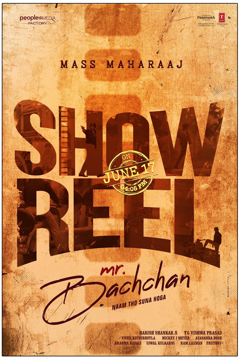  Mr Bachchan showreel Releasing tomorrow at 04:05 PM