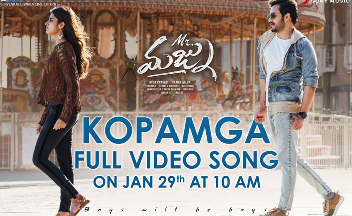 Mr Majnu's Kopamgaa Song Tomorrow