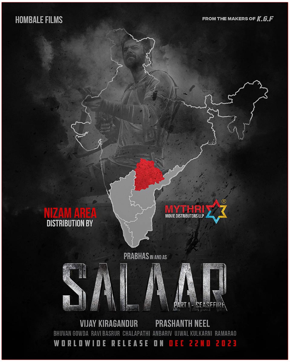 Mythri Movie Makers will be releasing the Salaar in Nizam region