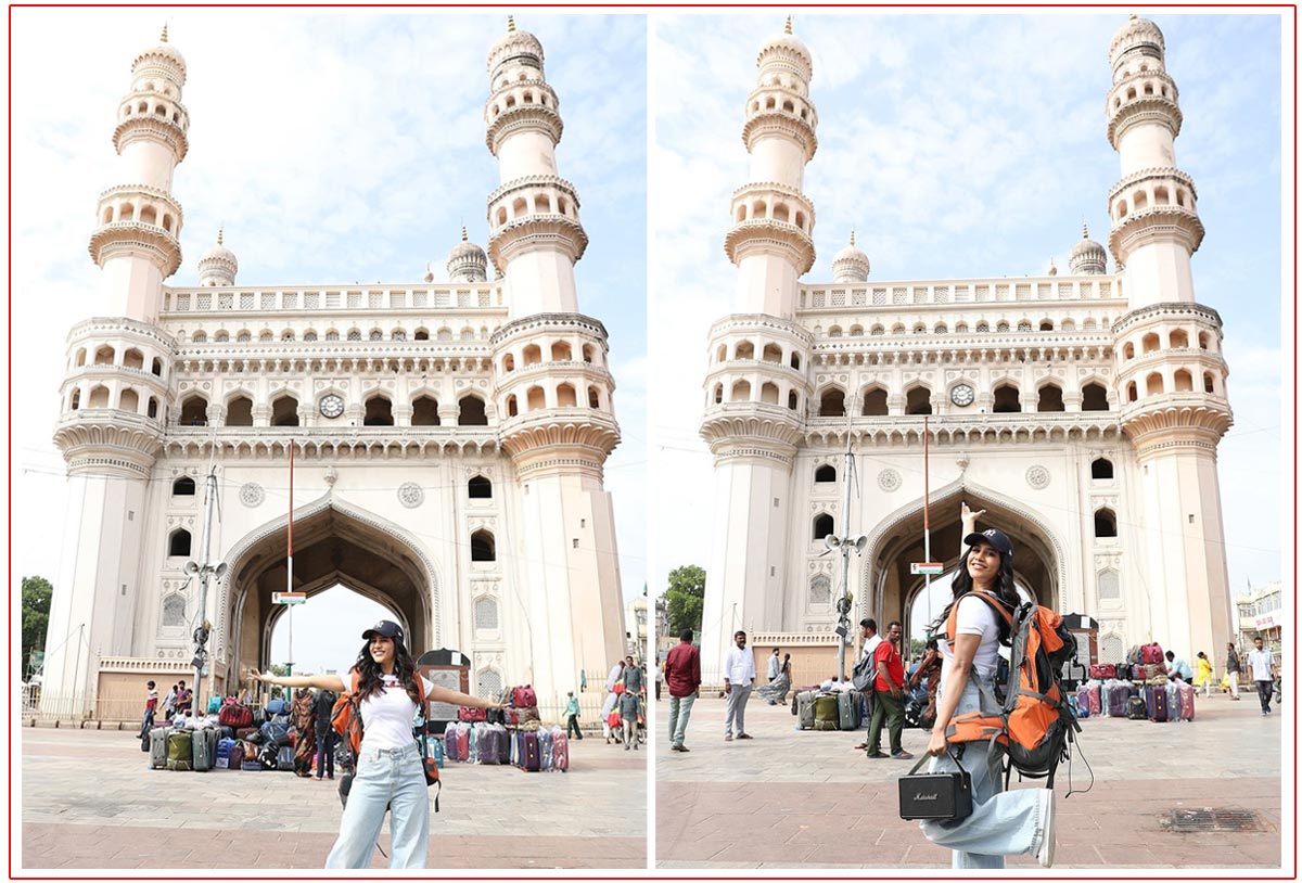 Nabha Natesh visited iconic landmarks like the Charminar