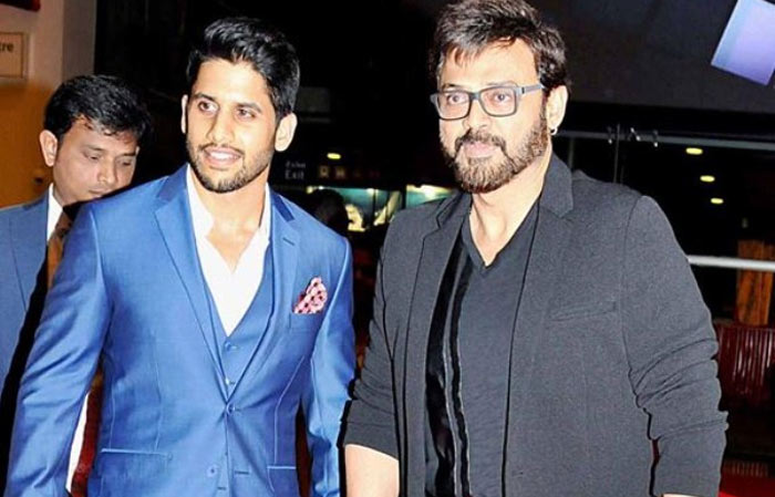 Naga Chaitanya and Venkatesh