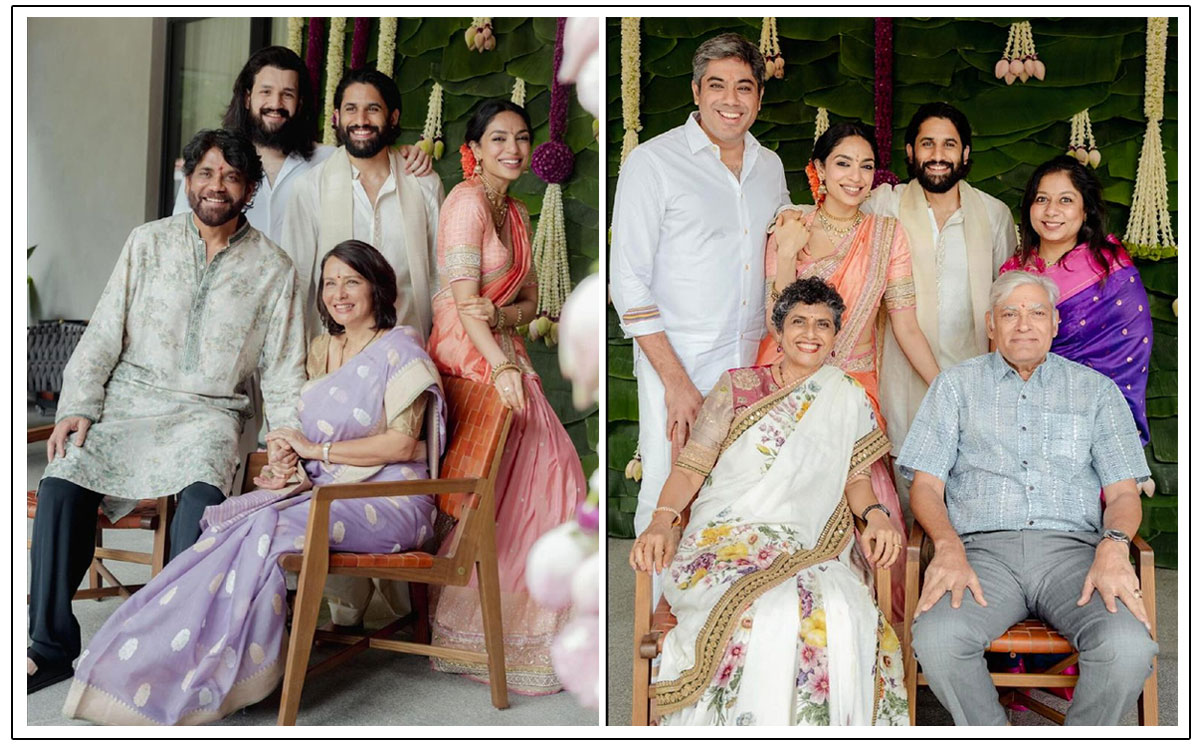 Naga Chaitanya - Sobhita Pics With Nagarjuna Family Goes Viral