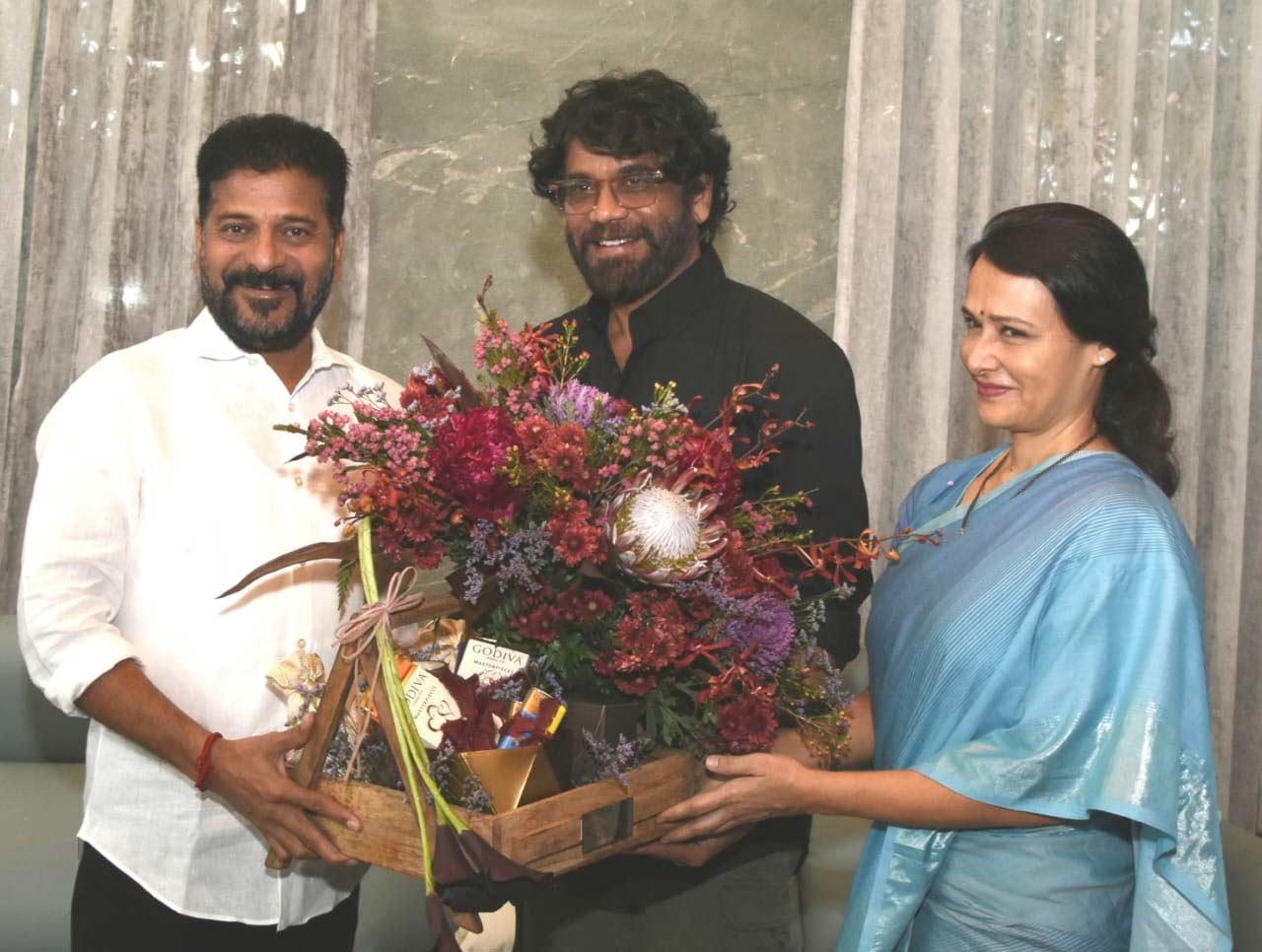 Nagarjuna, Amala meet CM Revanth Reddy