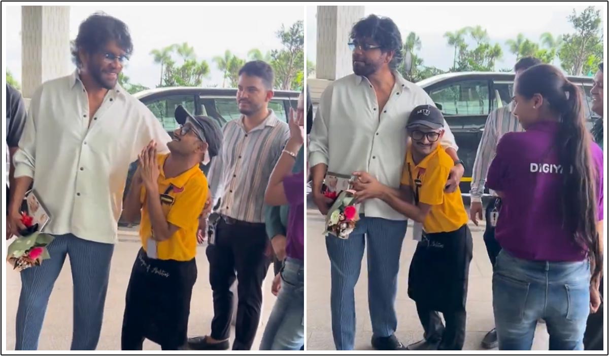 Nagarjuna meets fan pushed by his bodyguard