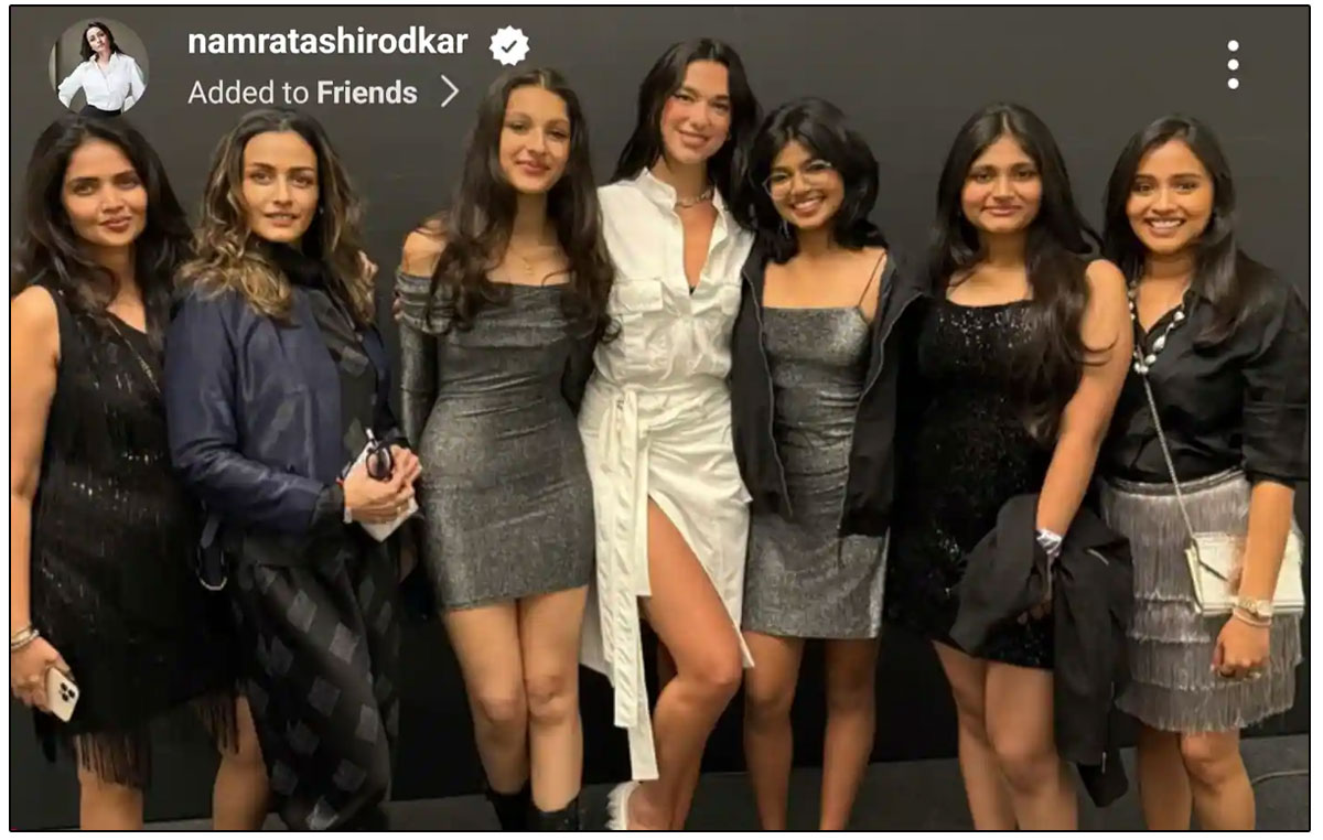 Namrata Shirodkar and Daughter Sitara Meet Dua Lipa in Mumbai