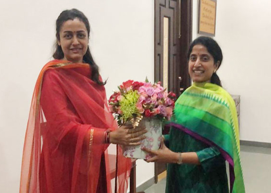 Namrata Shirodkar Meets YS Bharati