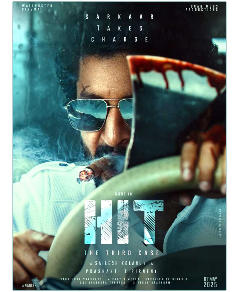 Nani as Arjun Sarkaar - HIT 3 Announced