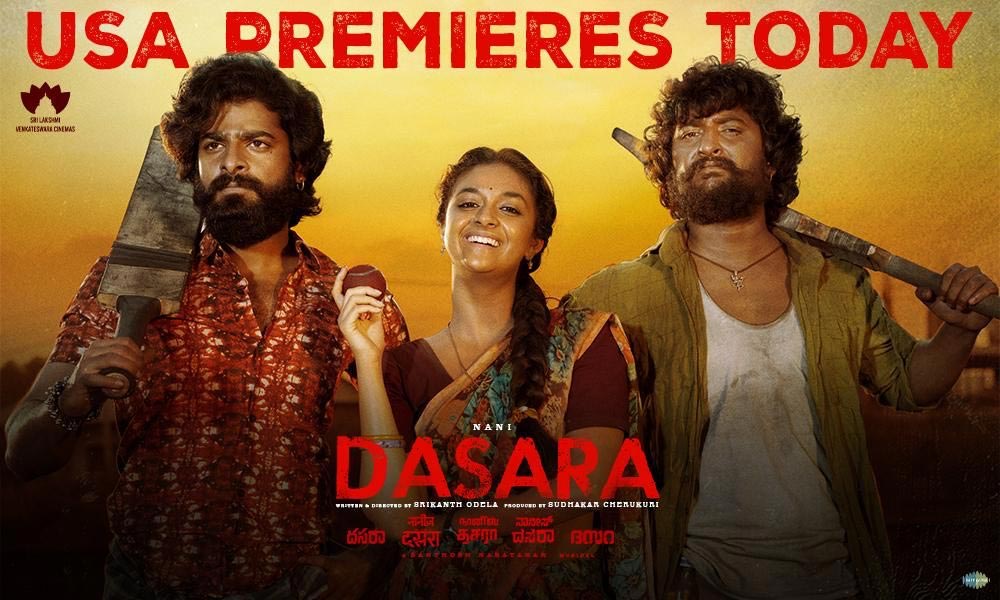 Natural Star Nani Dasara US Premieres Today 