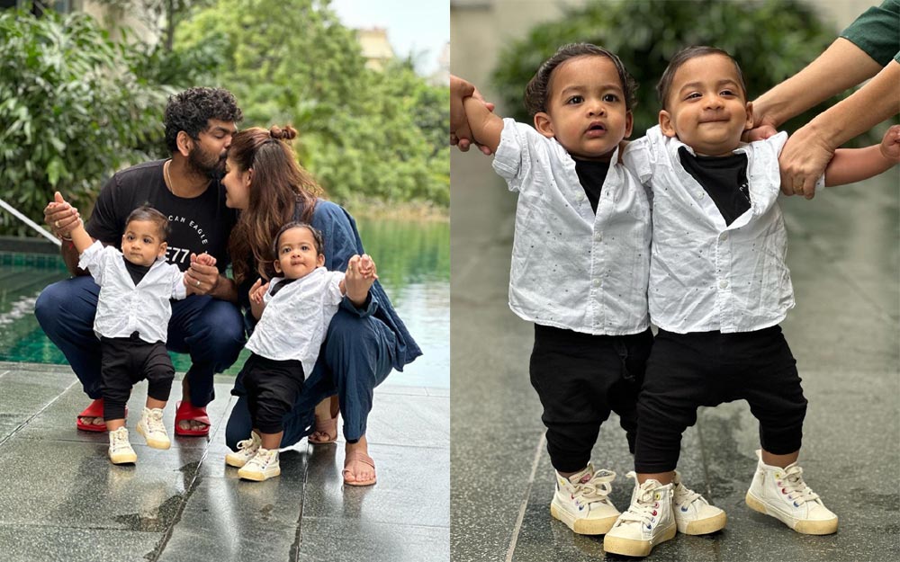 Nayan and Vignesh shared precious photos of their little ones