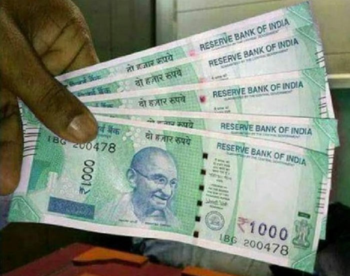 New Rs. 1000 Notes