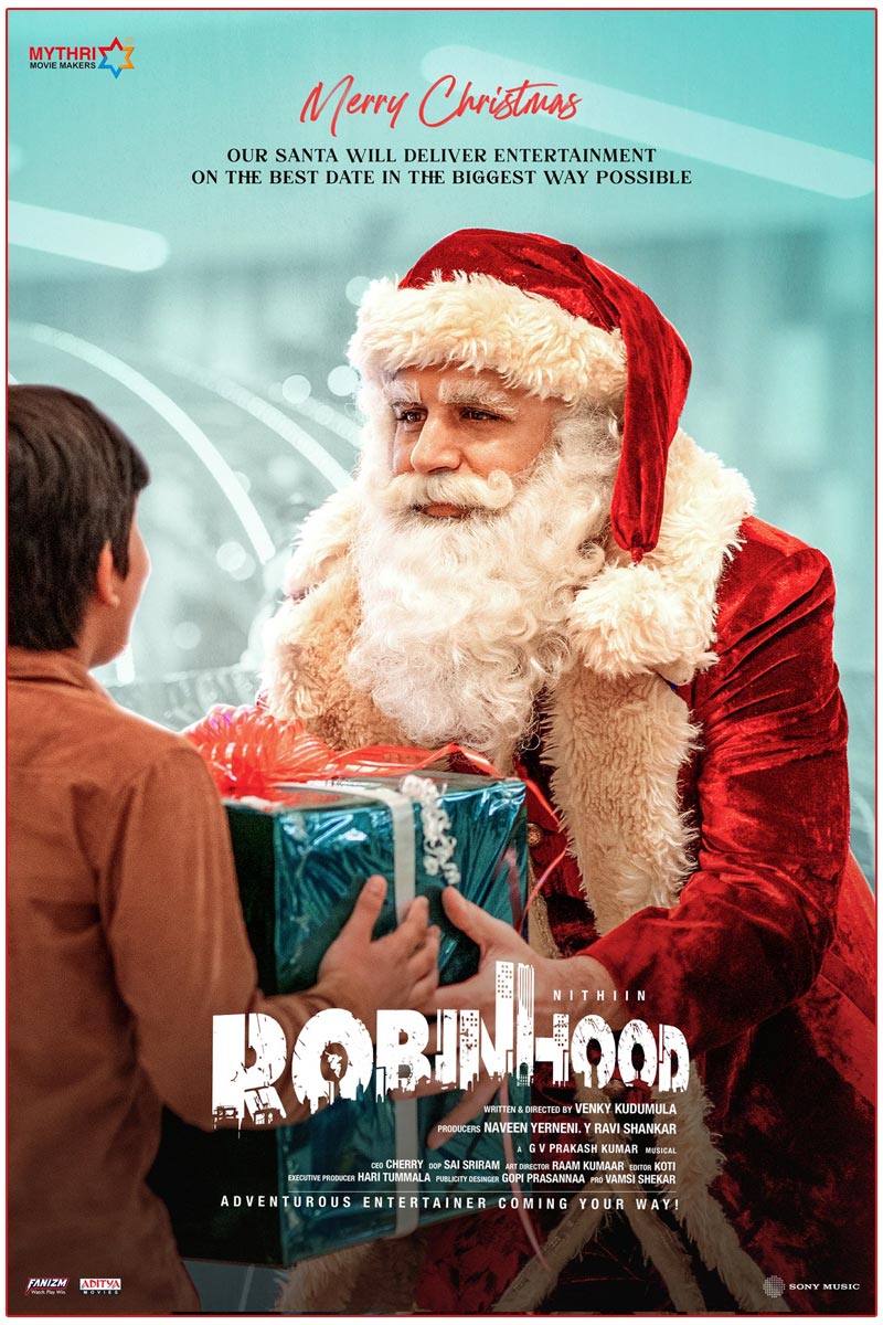  Nithiin surprised all turning Santa