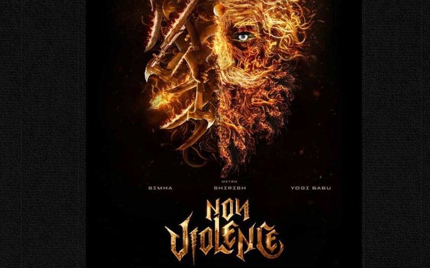 Non Violence Is Announced With A Fiery Poster