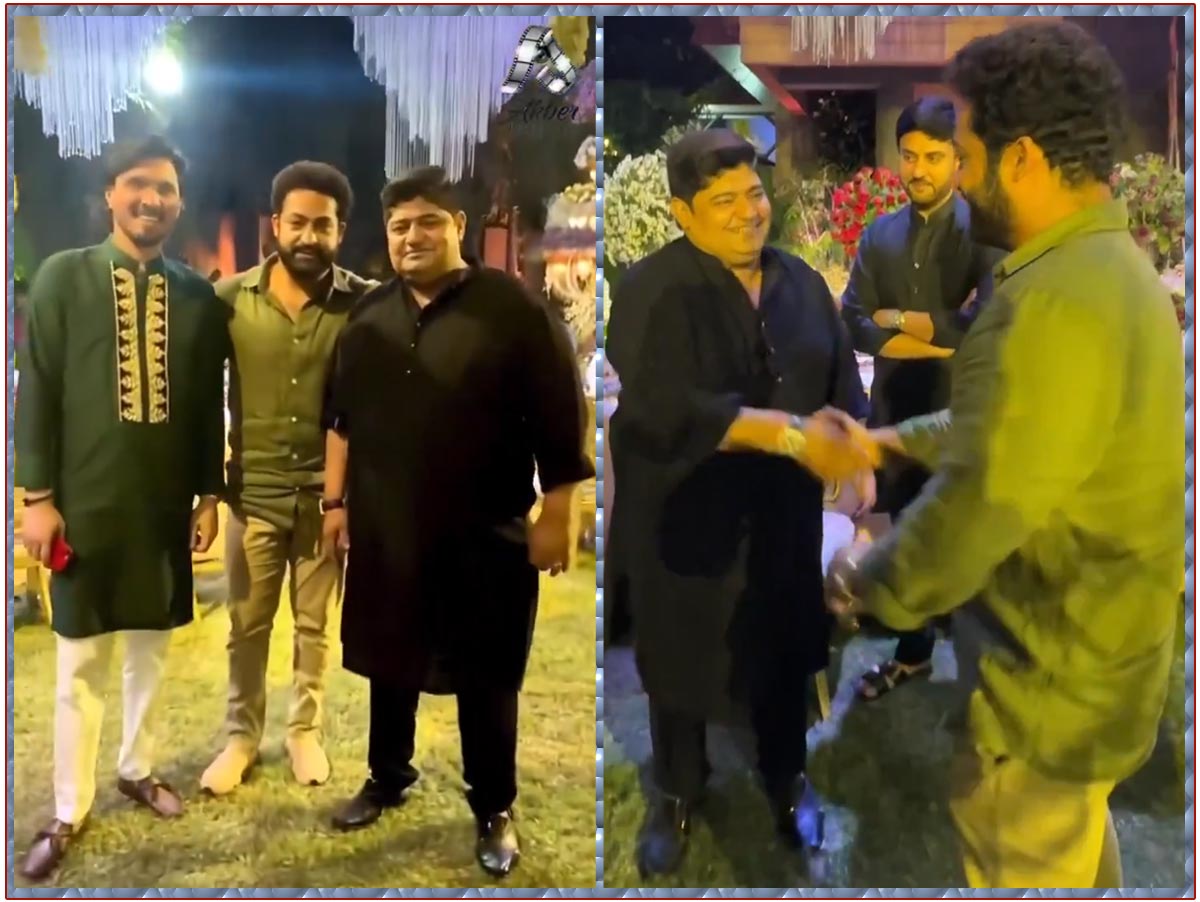 NTR attending an Iftar party held at the Taj Falaknuma Palace