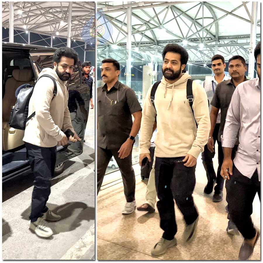 NTR left for the Oscar ceremony