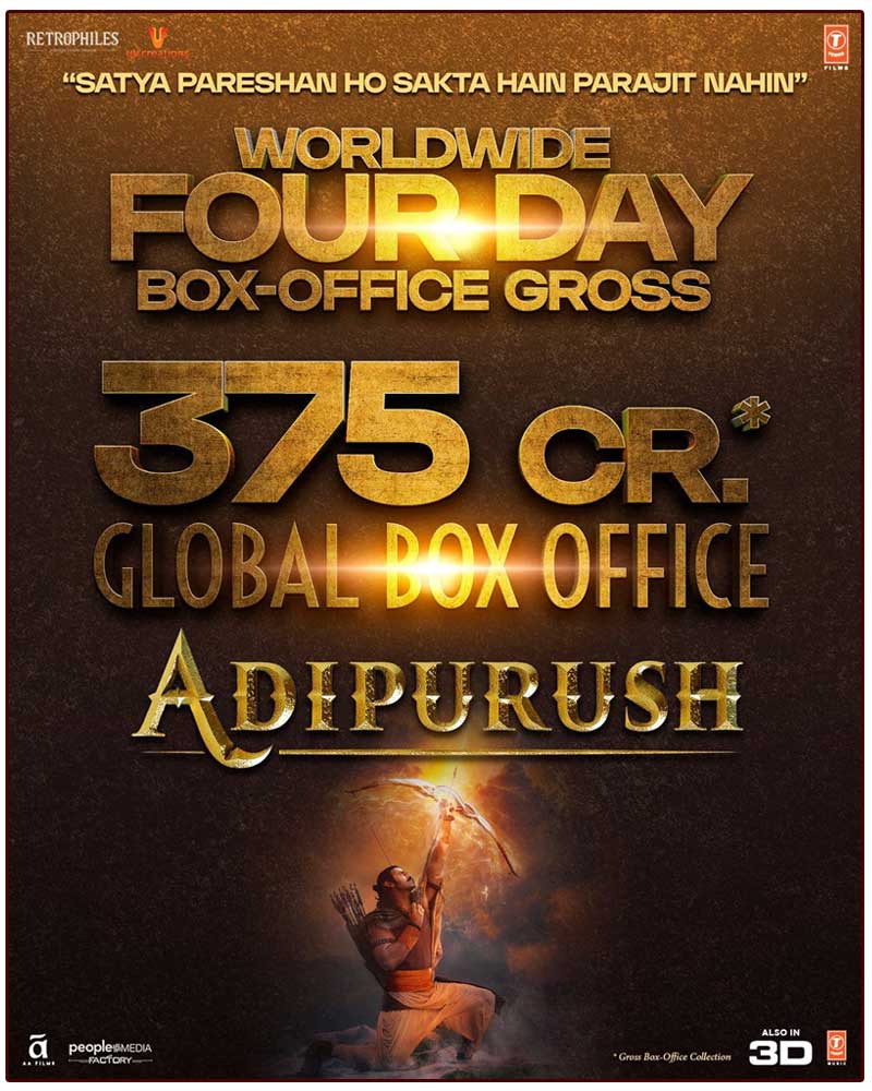 Official Statement From Adipurush 4 Days Collections