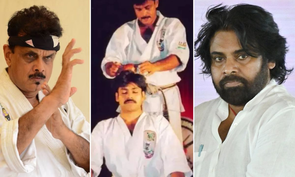 Pawan Kalyan floral tributes to Shihan Hussaini