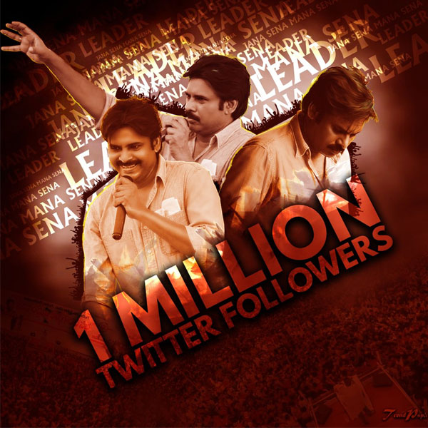 Pawan Kalyan Gets One Million Followers on Twitter