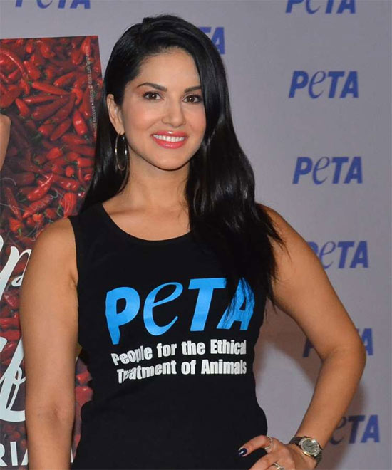 PETA Honors Sunny Leone