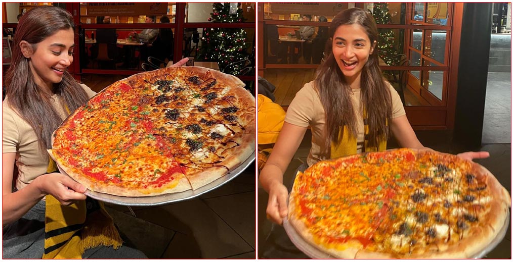 Pooja Hegde Celebrates Pizza Day