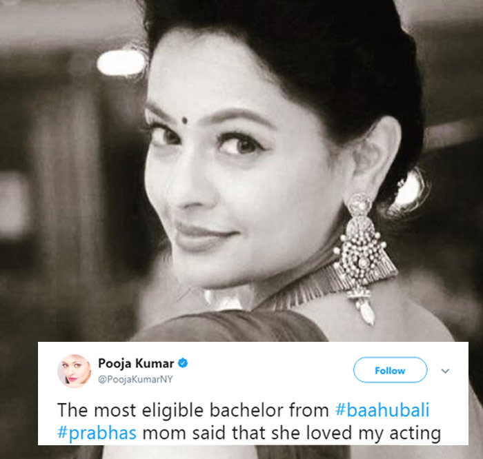 Pooja Kumar Tweet on Prabhas Mother