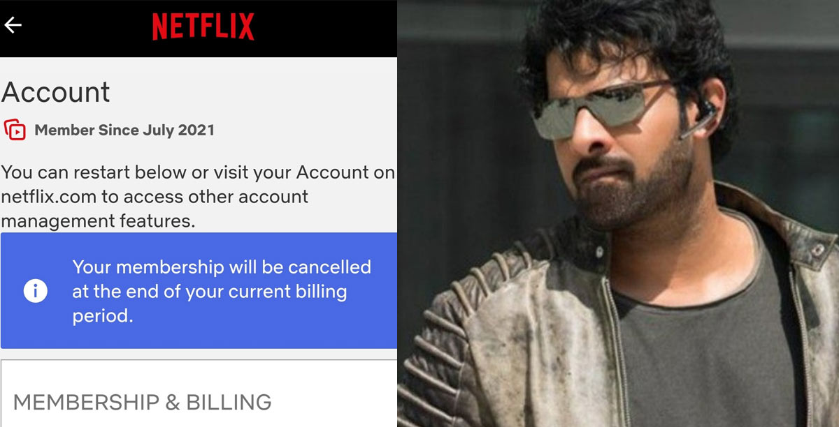 Prabhas Fans Declare War Against Netflix