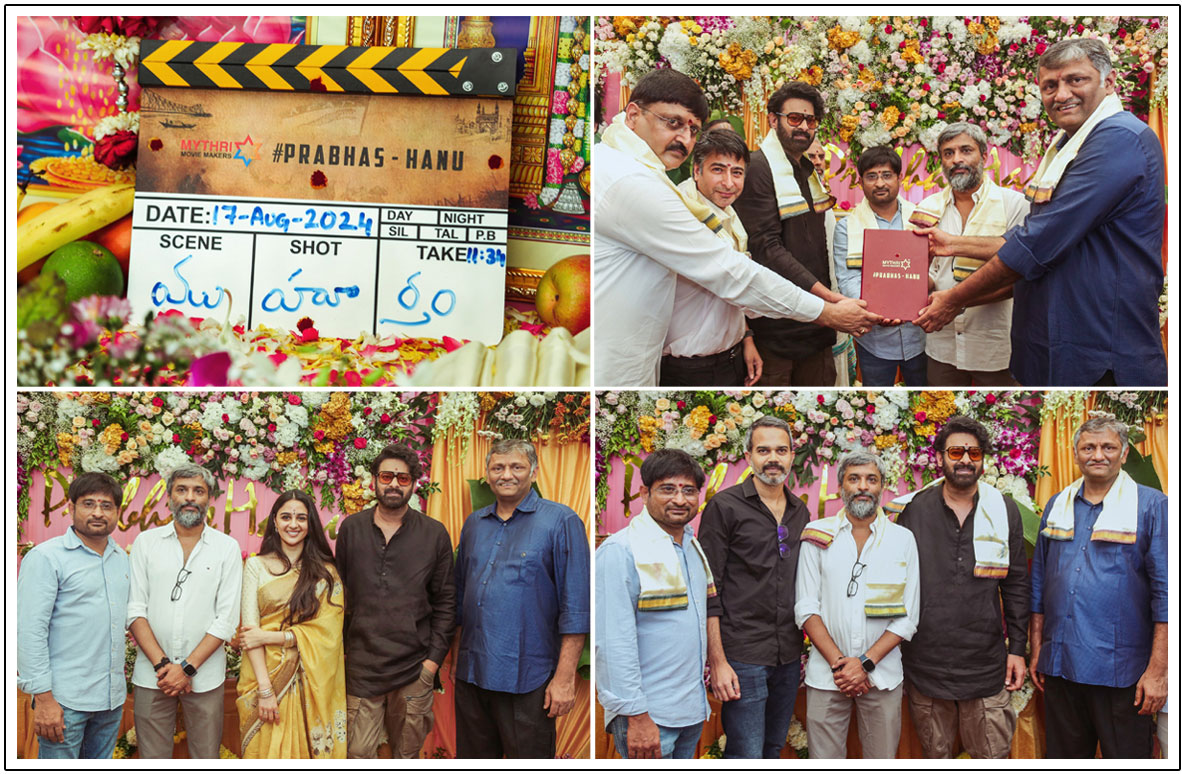 Prabhas - Hanu Raghavapudi Film Launched With Pooja Ceremony