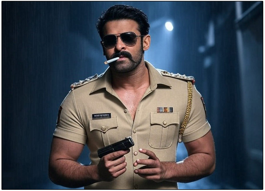 Prabhas in the look of police officer are making waves online 