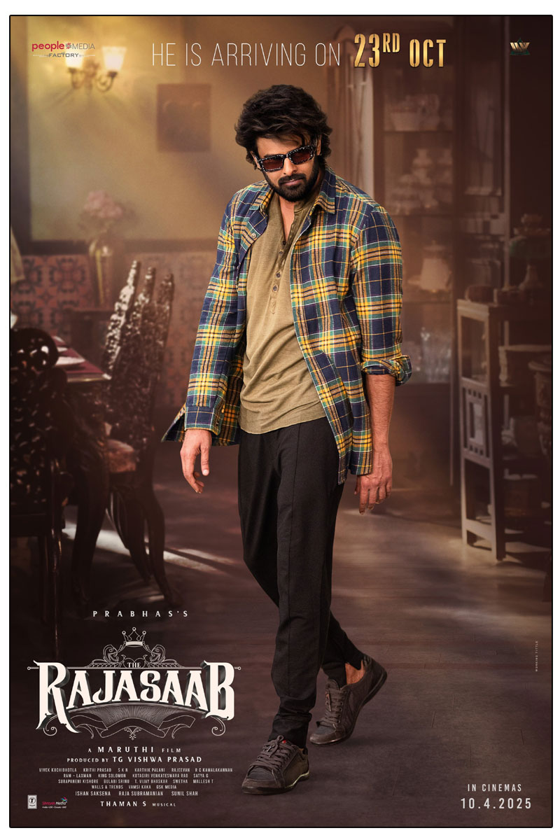 Prabhas Raja Saab Gets a Swag-Filled Birthday Treat with Advance Poster Reveal