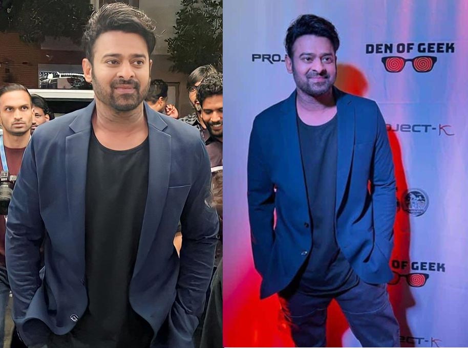 Prabhas stylish and dashing entry at the Comic Con