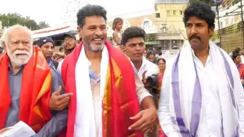 Prabhu Deva visits Tirumala