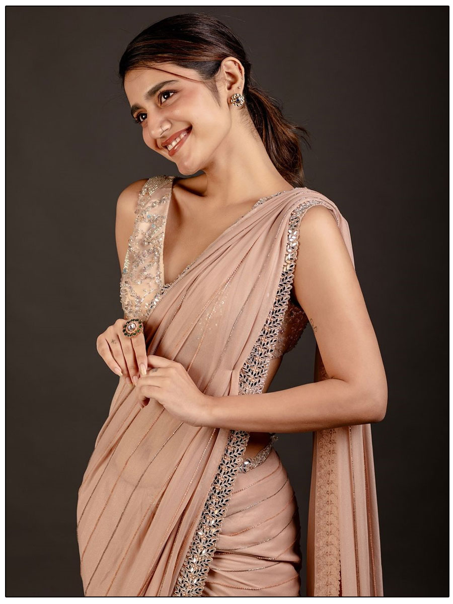  Priya Prakash Varrier Turns Sensuous In A Saree