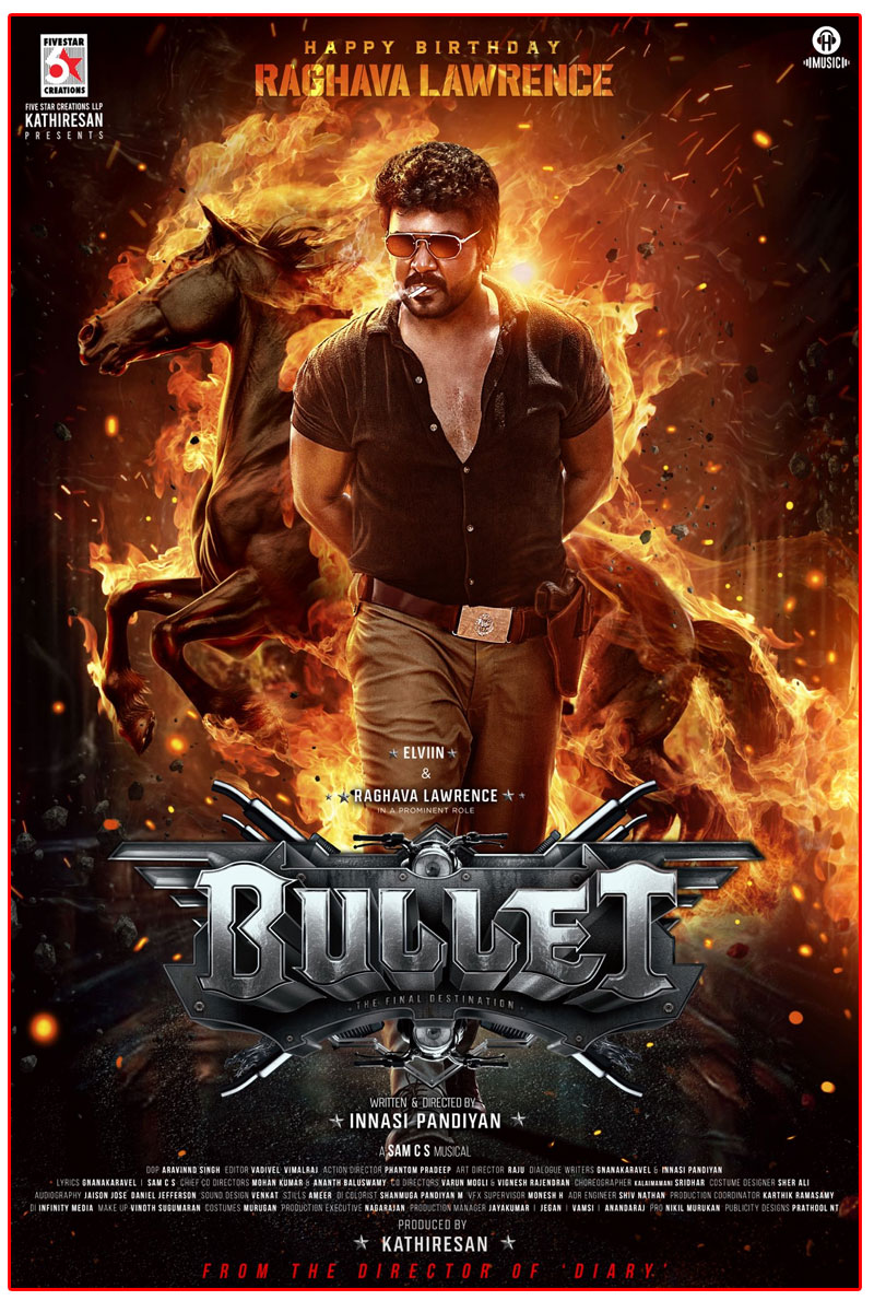 Raghava Lawrence Celebrates Birthday with Fierce First Look from Bullet